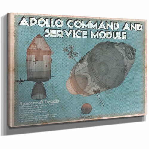 Apollo command and service module NASA Aviation Space Print