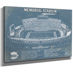 Vintage Indiana Hoosiers Football - Memorial Stadium StadiumPrint