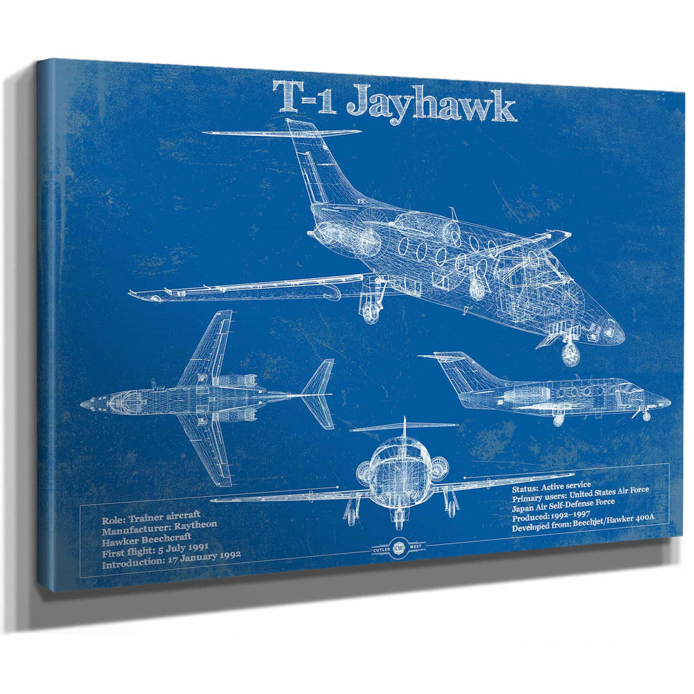T-1 Jayhawk Vintage Blueprint Coffee Cup