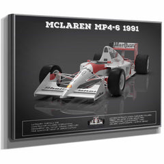 Vintage F1 McLaren MP46 1991 Formula One Race Car Print