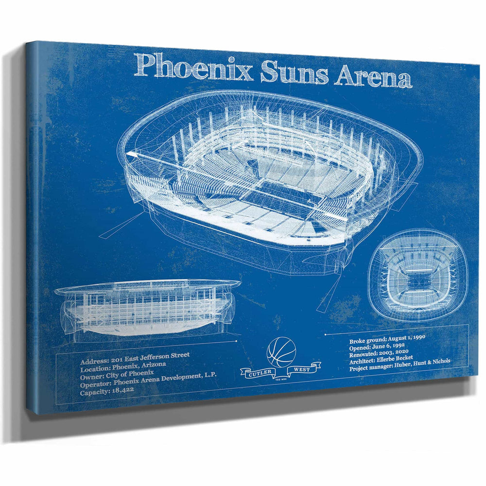 Phoenix Suns - Vintage Phoenix Suns Arena NBA Print