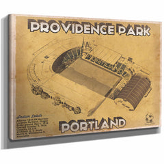 Portland Timbers F.C. - Providence Park Vintage MLS Soccer Print