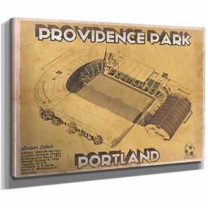 Portland Timbers F.C. - Providence Park Vintage MLS Soccer Print