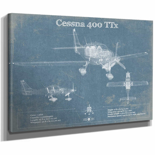 Cessna 400 TTX Original Blueprint Art