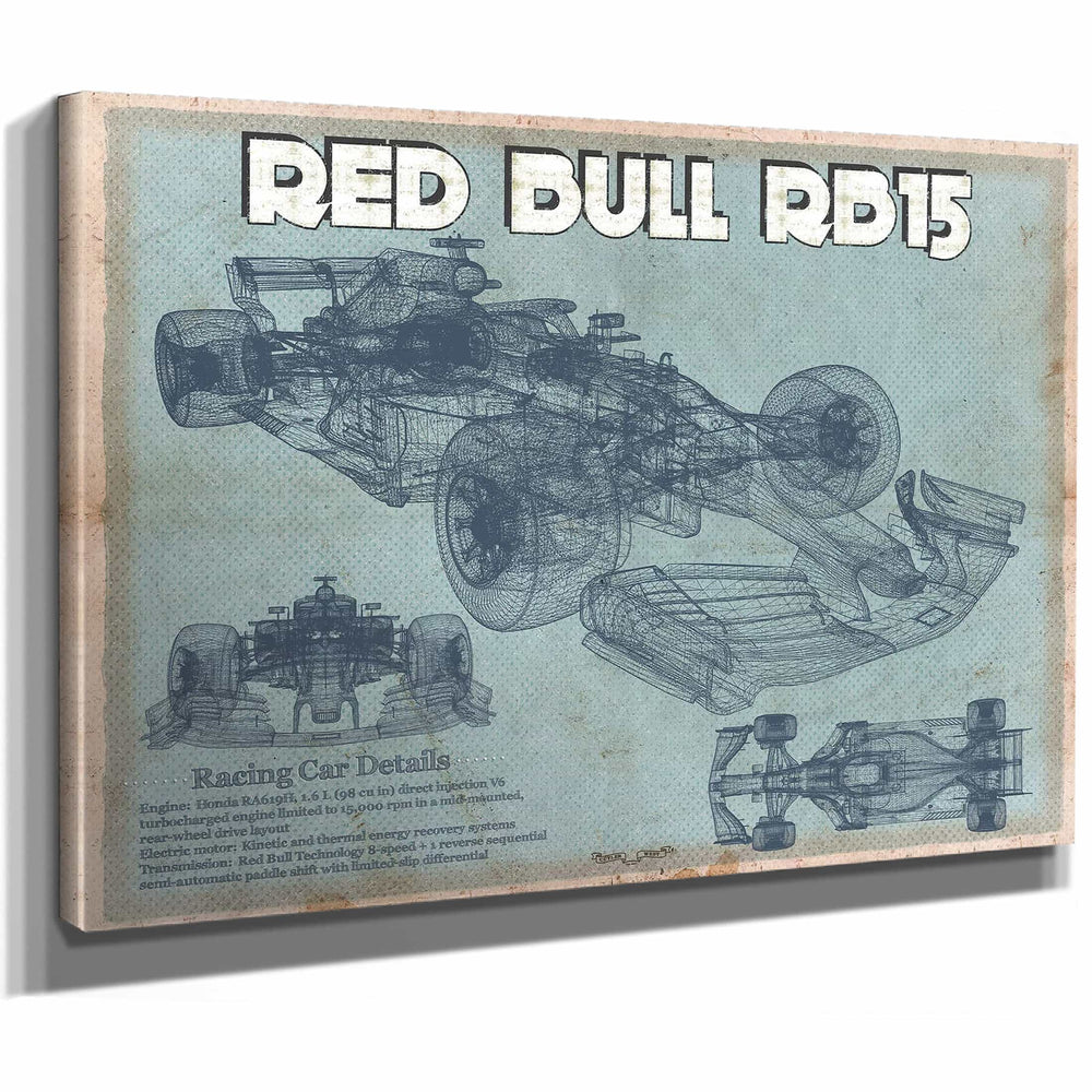 Red Bull RB15 2019 Blueprint Formula One Race Car Print