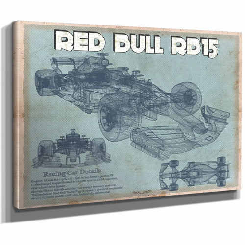 Red Bull RB15 2019 Blueprint Formula One Race Car Print