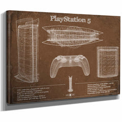Playstation 5 Blueprint Original Wall Art