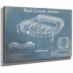 Rod Laver Arena Park Vintage Australian Open Arena Print