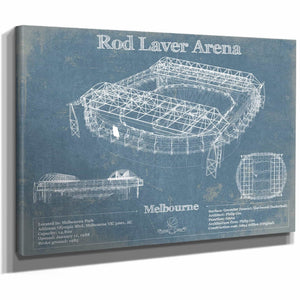 Rod Laver Arena Park Vintage Australian Open Arena Print