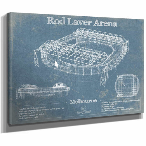 Rod Laver Arena Park Vintage Australian Open Arena Print