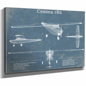 Cessna 182 Original Blueprint Art