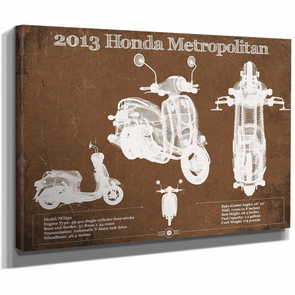 2013 Honda Metropolitan Vintage Blueprint Auto Print