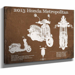 2013 Honda Metropolitan Vintage Blueprint Auto Print