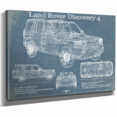 Land Rover Discovery 4 Blueprint Vintage Auto Patent Print