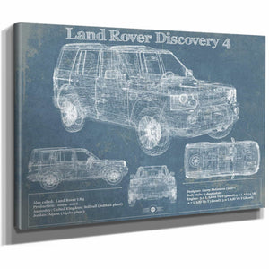 Land Rover Discovery 4 Blueprint Vintage Auto Patent Print