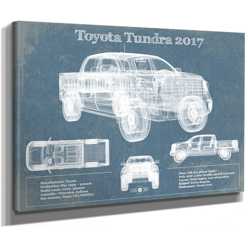 2010 Toyota Tundra Vintage Blueprint Auto Print