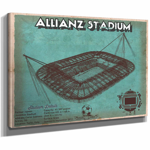 Juventus Football Club Allianz Stadium Stadium Soccer Team Color Print