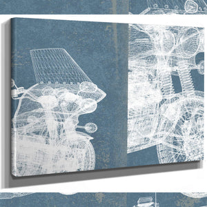 Kawasaki Police 1000 Vintage Blueprint Motorcycle Patent Print
