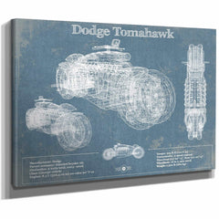 Dodge Tomahawk Vintage Blueprint Auto Print