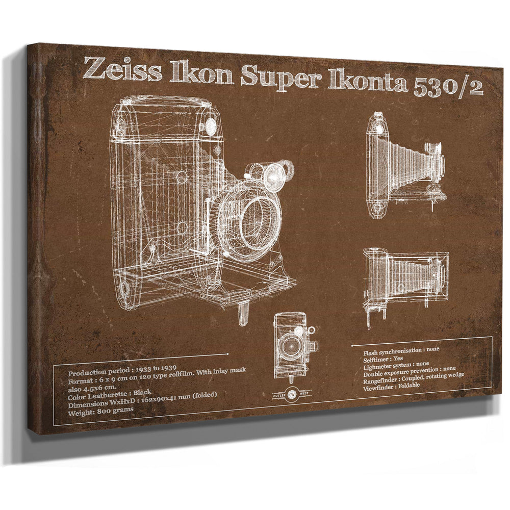 Zeiss Ikon Super Ikonta 530/2 Camera Patent Print