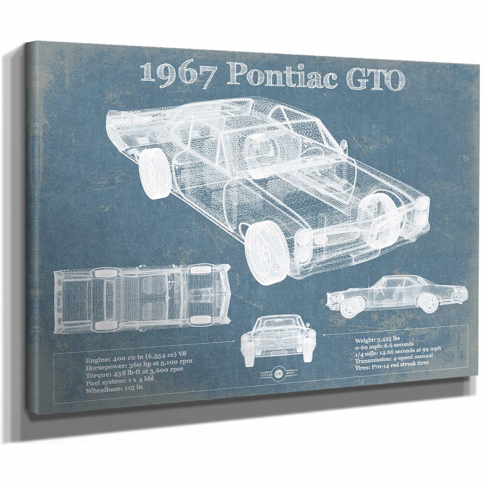 1967 Pontiac GTO Vintage Auto Print