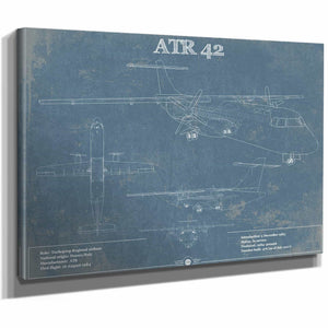 ATR 42 Vintage Aviation Blueprint with Optional Custom Pilot aviation-2
