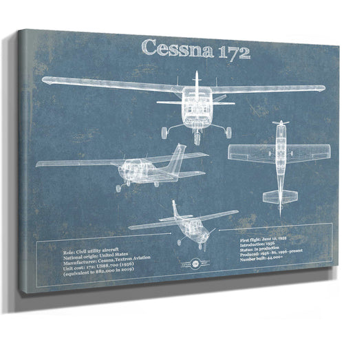 Cessna 172 Original Blueprint Art