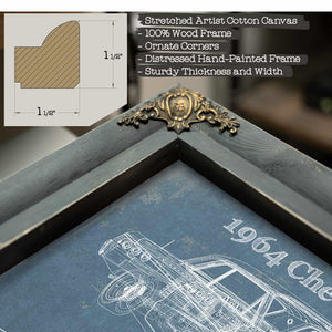 1964 Chevrolet Impala Original Blueprint Art