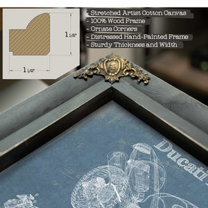 Ducati Monster 696 Blueprint Motorcycle Patent Print