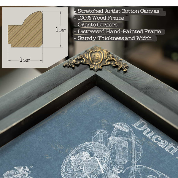 Ducati Monster 696 Blueprint Motorcycle Patent Print