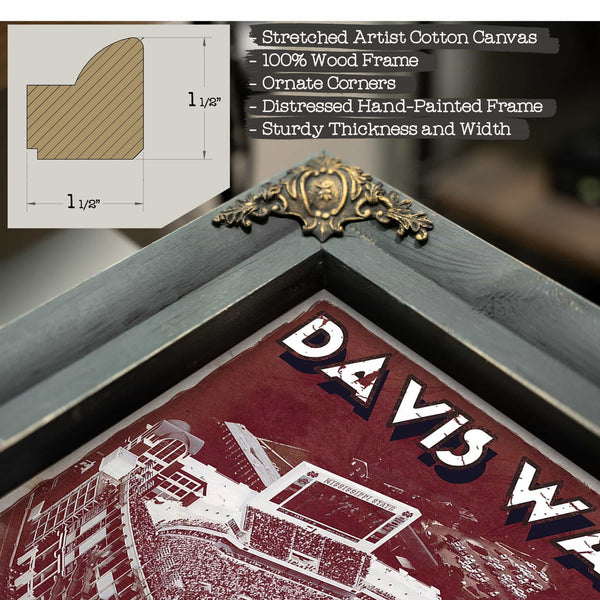 Davis Wade Stadium -  Mississippi State Football Vintage Art Print