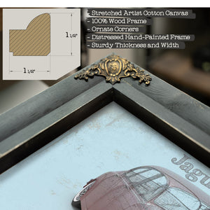 Jaguar Mark 2 MKII Car Original Blueprint Art