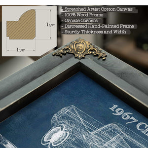 1967 Chevy C10 Shortbed Vintage Blueprint Truck Print