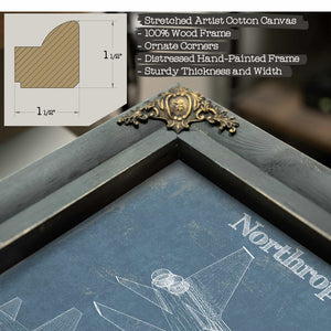Northrop T-38A Talon Patent Blueprint Original Military Wall Art