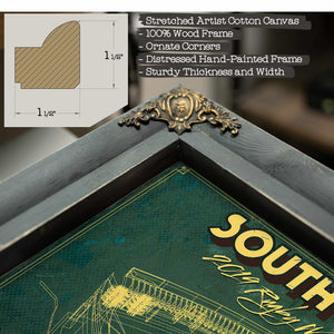 South Africa World Cup 2019 Champions - Vintage Ellis Park Stadium Print