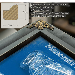 Maserati A6GCS 1953 Original Vintage Car Blueprint