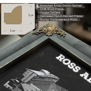 Purdue Boilermakers - Ross-Ade Vintage Football Stadium Blueprint Art Print