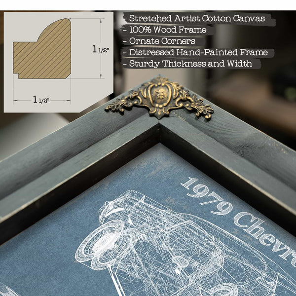 1979 Chevrolet Camaro Z28 Blueprint Vintage Auto Patent Print