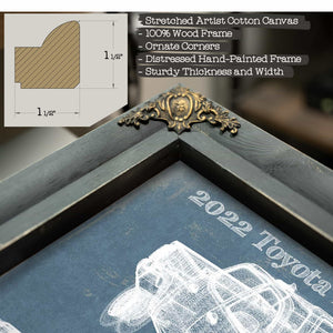 2022 Toyota Tacoma TRD Pro Blueprint Vintage Auto Print