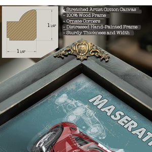 Maserati 450s 1956 Original Vintage Car Blueprint