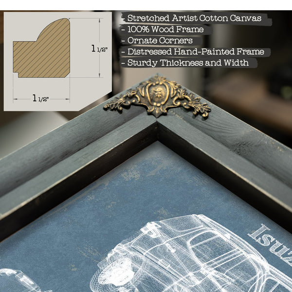 Isuzu MU-X Vintage Blueprint Auto Print
