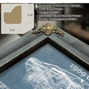 1969 Chevrolet Chevelle SS Original Blueprint Art