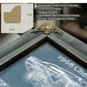 1968 Chevrolet Chevelle Original Blueprint Art