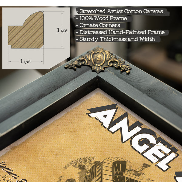 Los Angeles Angels - Angel Stadium Vintage Seating Chart Baseball Print