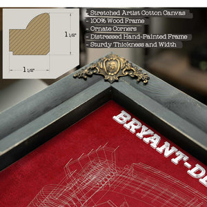 Alabama Crimson Tide Stadium Art - Bryant-Denny Stadium Vintage Seating Chart