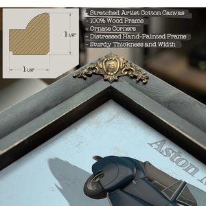 Aston Martin DB1 Blueprint Vintage Auto Print