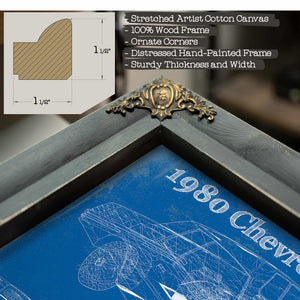 1980 Chevrolet Monte Carlo Blueprint Vintage Auto Patent Print