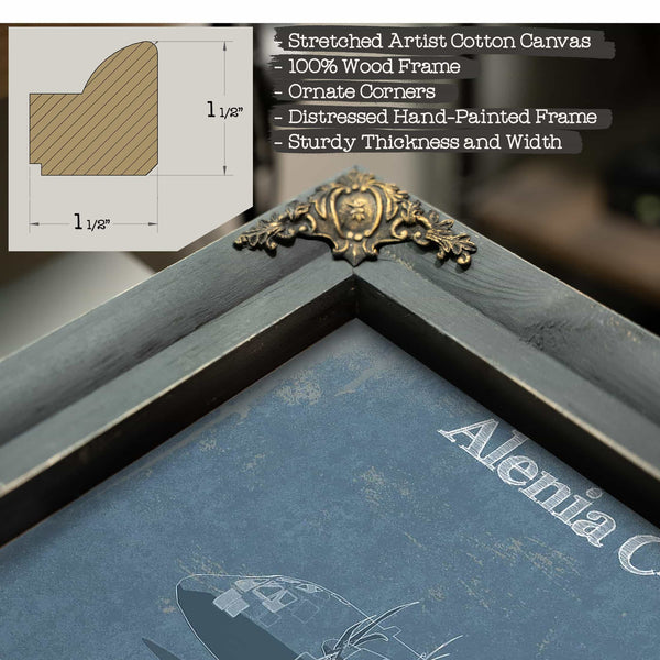 Alenia C-27J Spartan Patent Blueprint Original Military Wall Art