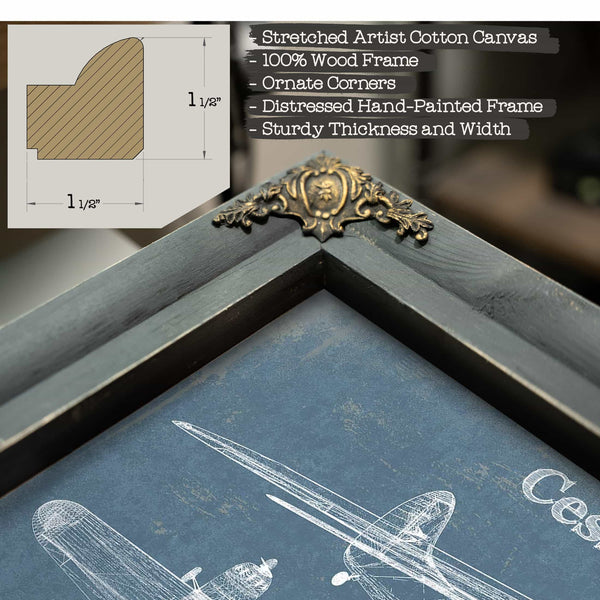 Cessna 195 Original Blueprint Art