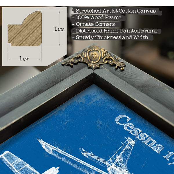 Cessna 172 Skyhawk Original Blueprint Art